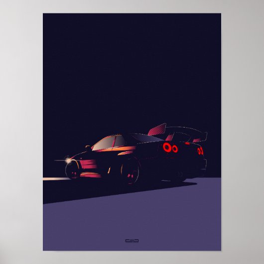 GTR R34 ポスター (正面)