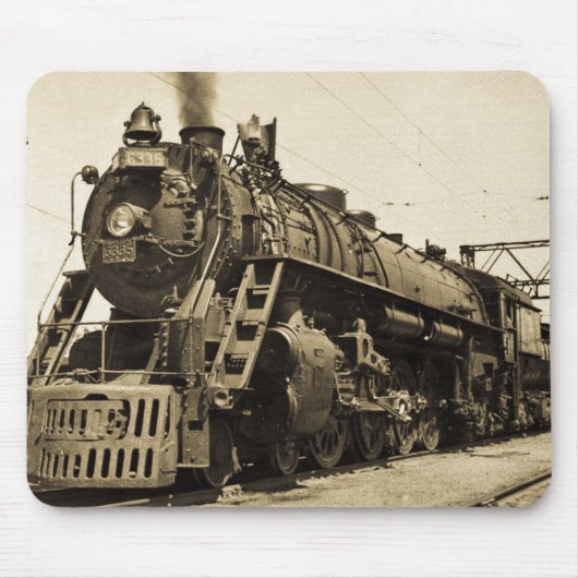 GTWの蒸気機関#6335の列車#17 マウスパッド (正面)