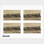 GTWエンジン#6312 at Battle Creek, MI 1954 長方形シール (シート)