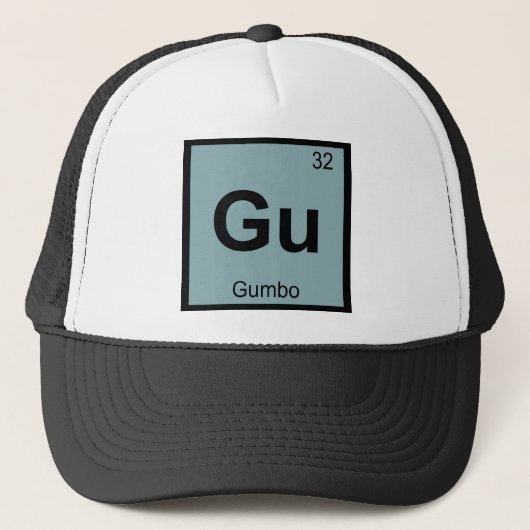 Gu - グラム化学周期表シンボル キャップ (正面)