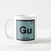 Gu - グラム化学周期表シンボル コーヒーマグカップ (左)
