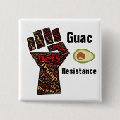 Guac抵抗ボタン 缶バッジ (正面)