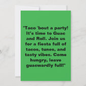 Guac And Roll 招待状 (裏面)