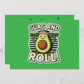 Guac And Roll 招待状 (正面/裏面)