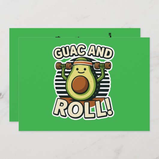 Guac And Roll 招待状 (正面/裏面)