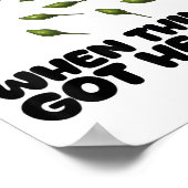 Guac How It Was Born Avocado Salsa Spicy Humor  ポスター (角)