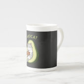 Guac Meow Mode ボーンチャイナマグカップ (正面右)