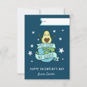 Guac My World Classroom Valentines Day Card 招待状 (正面)