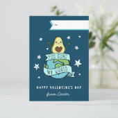 Guac My World Classroom Valentines Day Card 招待状 (スタンド正面)