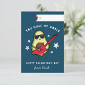 Guac My World Classroom Valentines Day Card 招待状 (スタンド正面)