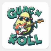 Guac Nロック転がアンドロールGuacおよび転がRoll Guac スクエアシール (正面)