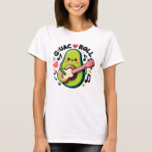 Guac Nロック転がアンドロールGuacおよび転がRoll Guac Tシャツ (正面)