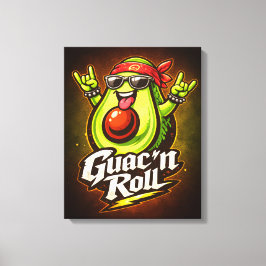 Guac 'n Roll - Guac Pack - Foodie Fiends キャンバスプリント