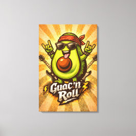 Guac 'n Roll - Guac Pack - Foodie Fiends キャンバスプリント
