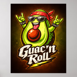 Guac 'n Roll - Guac Pack - Foodie Fiends ポスター