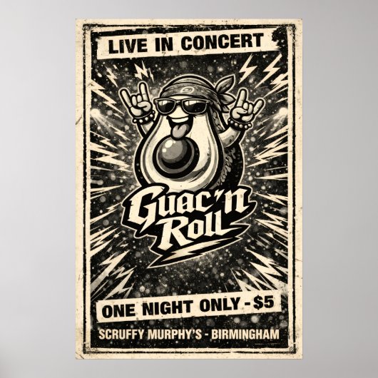 Guac 'n Roll - Guac Pack - Foodie Fiends ポスター (正面)