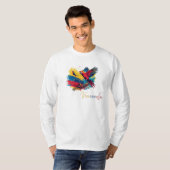 Guacamayas de Venezuela con Bandera  Tシャツ (正面フル)