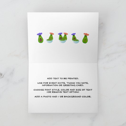 Guacamole Day カード (内部)