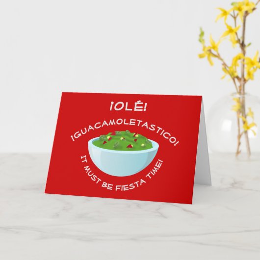 Guacamole Day カード (黄色い花)