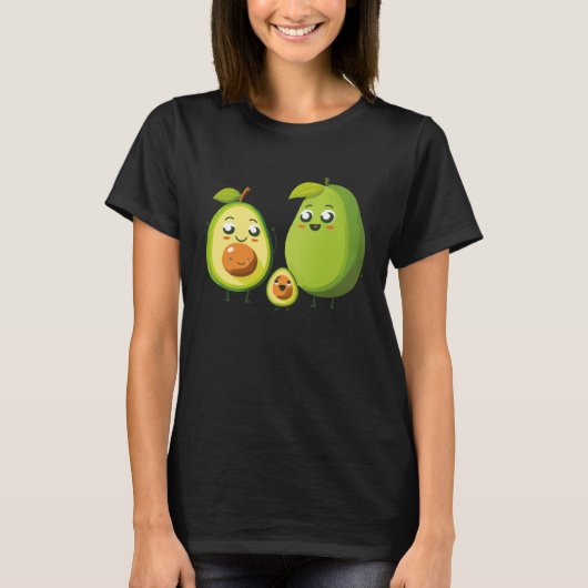 Guacamole Mom Avocado Vegetarian Vegan Mothers Da Tシャツ (正面)