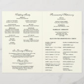 Guadalupe Catholic Wedding Mass Program (裏面)
