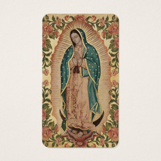 Guadalupe Funeral Catholic Photo Prayer Card (正面)
