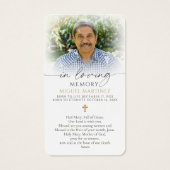 Guadalupe Funeral Catholic Photo Prayer Card (裏面)