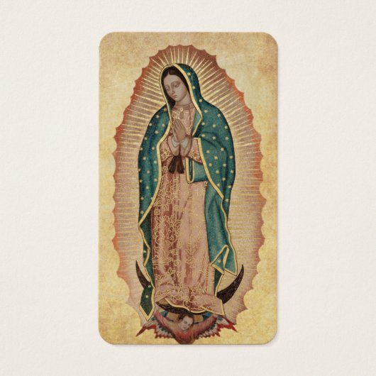 Guadalupe Funeral Catholic Prayer Card (正面)