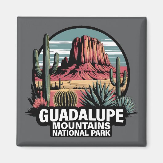 Guadalupe Mountains National Park Texas マグネット (正面)