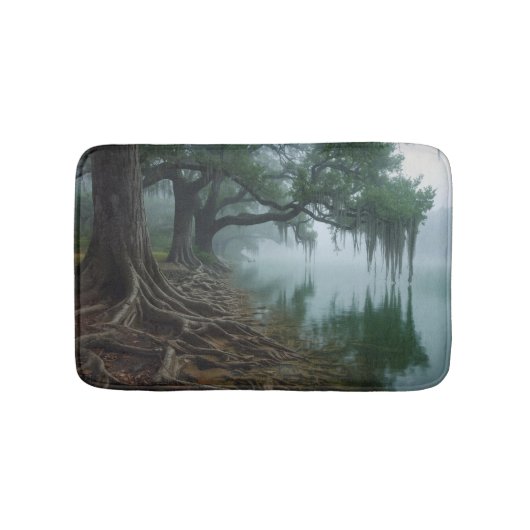 Guadalupe River Bath Mat - Serene Nature Bathroom  バスマット (正面)