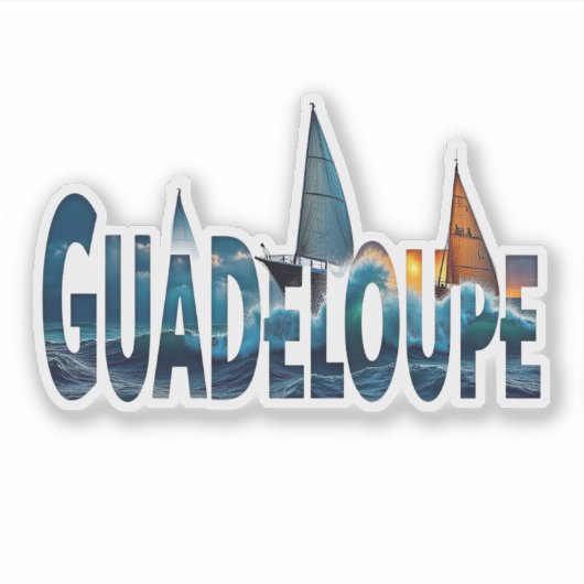 GUADELOUPE シール (正面)
