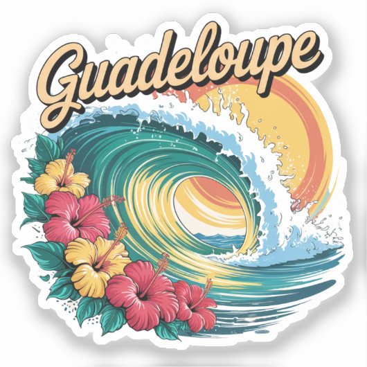 GUADELOUPE シール (正面)