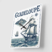 GUADELOUPE スクエア壁時計 (傾斜)