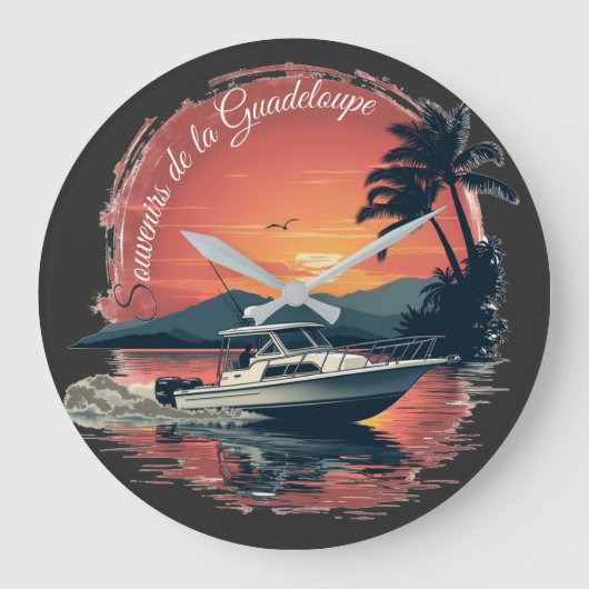 Guadeloupe ラージ壁時計 (正面)