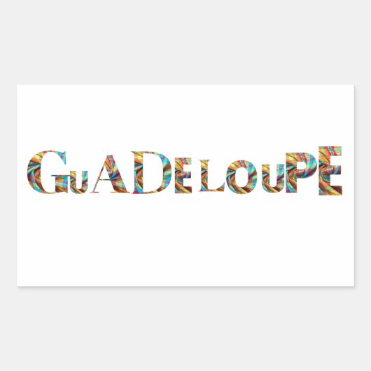 GUADELOUPE 長方形シール (正面)