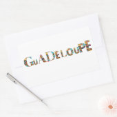 GUADELOUPE 長方形シール (封筒)