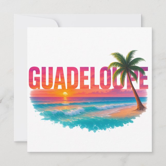 Guadeloupe Coucher de Soleil Tropical  (正面)