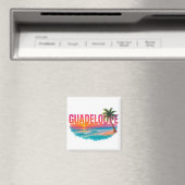 Guadeloupe Coucher de Soleil Tropical  マグネット (インサイチュ (食洗機))