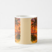 Guadeloupe – Coucher de Soleil Tropical avec Hamac コーヒーマグカップ (中央)