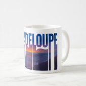 Guadeloupe: Coucher de Soleil Tropical des Caraïbe コーヒーマグカップ (正面右)