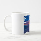 Guadeloupe: Coucher de Soleil Tropical des Caraïbe コーヒーマグカップ (左)