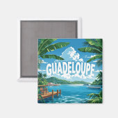 Guadeloupe: Évasion Tropicale, Plage Paradisiaque  マグネット (正面/裏面)