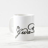 Guadeloupe: gwada  971 コーヒーマグカップ (正面左)