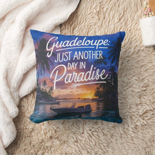 Guadeloupe: Un jour de plus au paradis クッション (ブランケット)