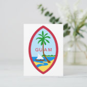 GUAM – 紋章/旗/紋章/紋章/紋章 ポストカード (スタンド正面)
