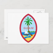 GUAM – 紋章/旗/紋章/紋章/紋章 ポストカード (正面/裏面)