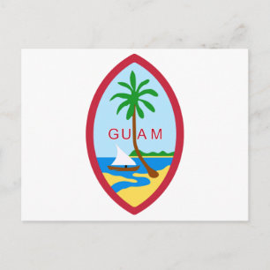 GUAM – 紋章/旗/紋章/紋章/紋章 ポストカード