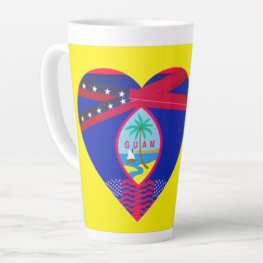 Guam Coffee Time  カフェラテマグ (左アングル)