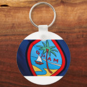 Guam flag キーホルダー (正面)