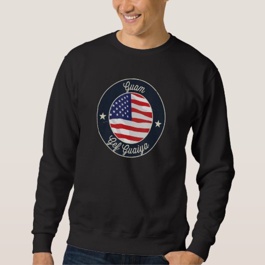 Guam Souvenir Retro Graphic スウェットシャツ (正面)